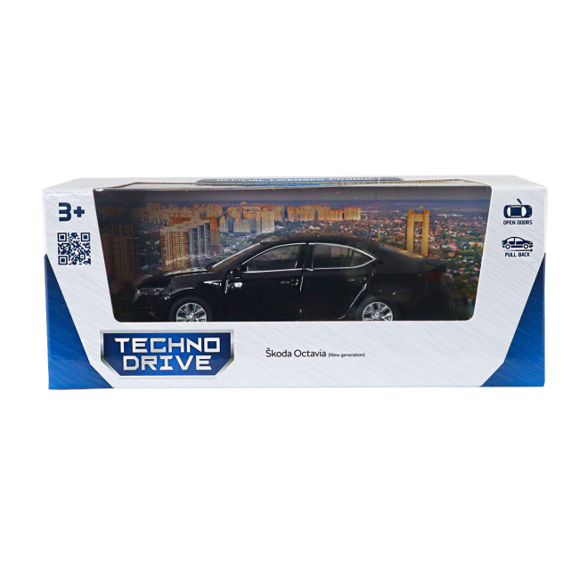 Автомоделі - Автомодель TechnoDrive Skoda Octavia чорний (250389W/1)#7