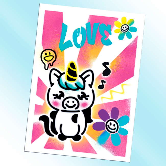 Набори для творчості - Набір для творчості Canal Toys DIY Airbrush art з постерами (AIR015)#3