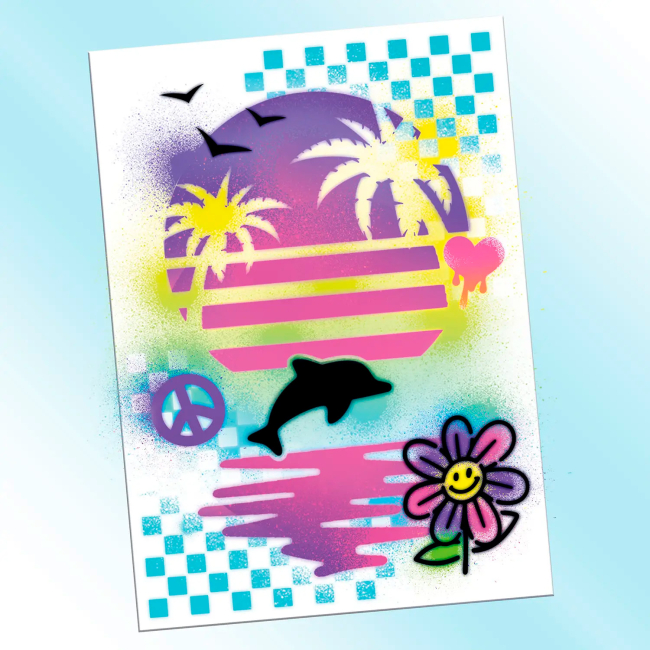 Набори для творчості - Набір для творчості Canal Toys DIY Airbrush art з постерами (AIR015)#4