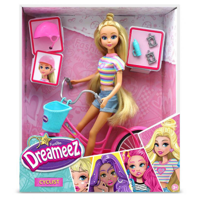 Ляльки - Ігровий набір Funville Dreameez Велосипедистка (FFV81023)#2