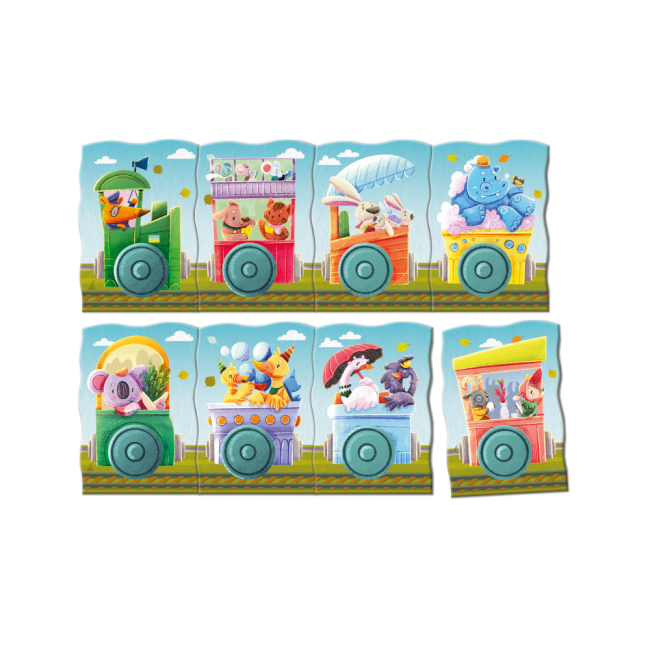 Пазлы - Магнитный пазл DoDo Путешествие на поезде (200254)#2