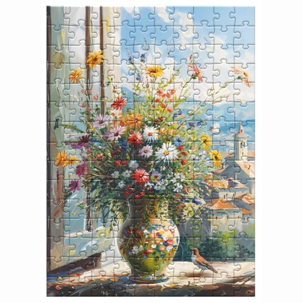 Пазлы - Пазл DoDo Ботаника Цветы в вазе (300624)#2