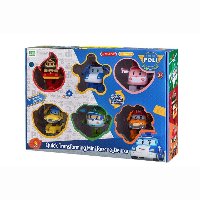 Трансформери - Ігровий набір Robocar Poli Міні рятівники-трансформери делюкс (ZR-915)#7