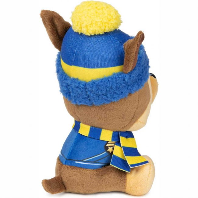 Персонажи мультфильмов - Мягкая игрушка Paw Patrol Зимние праздники Щенок Гонщик 15 см (SM33351/6068113)#4