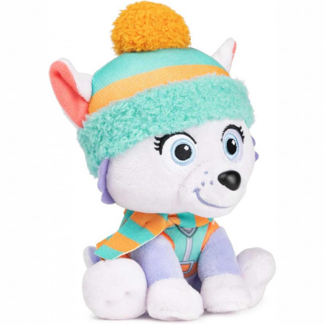 Персонажи мультфильмов - Мягкая игрушка Paw Patrol Зимние праздники Щенок Эверест 15 см (SM33351/6068122)#3