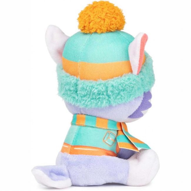 Персонажи мультфильмов - Мягкая игрушка Paw Patrol Зимние праздники Щенок Эверест 15 см (SM33351/6068122)#4