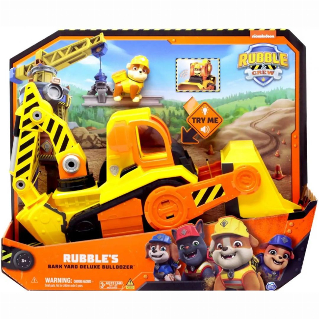 Фигурки персонажей - Игровой набор Rubble and Crew Бульдозер-трансформер Крепыша (SM28507/6068074)#4