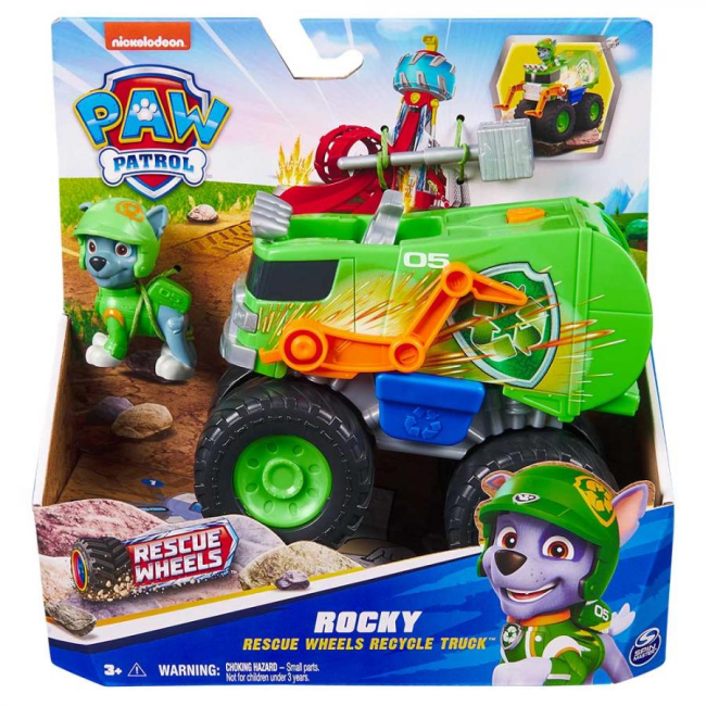 Фігурки персонажів - Великий рятувальний автомобіль Paw Patrol Rescue Wheels з водієм Роккі (SM17776/6069331)#5