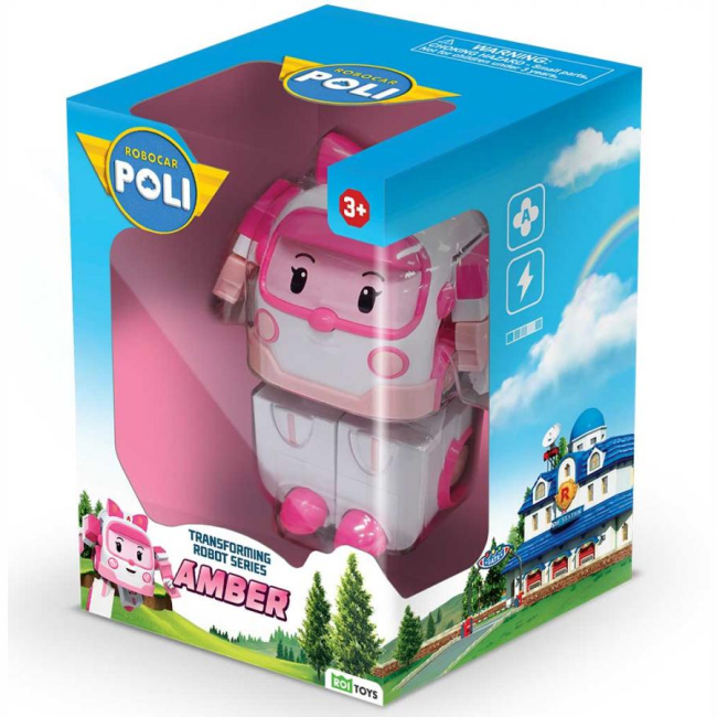 Трансформеры - Машинка-трансформер Robocar Poli Эмбер 10 см (MRT-0651)#3