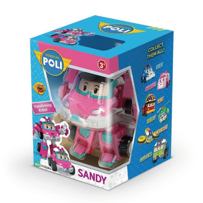 Трансформеры - Машинка-трансформер Robocar Poli Сенди 10 см (MRT-0657)#2