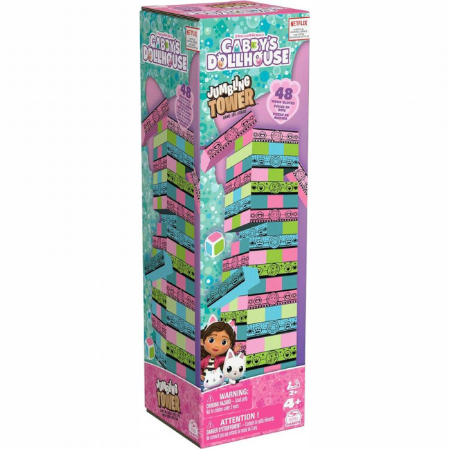 Настольные игры - Настольная игра Spin Master Дженга Кукольный домик Габби (SM33678/6066778)#2