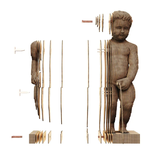 3D-пазли - 3D пазл Cartonic Manneken Pis (CARTPIS)#3