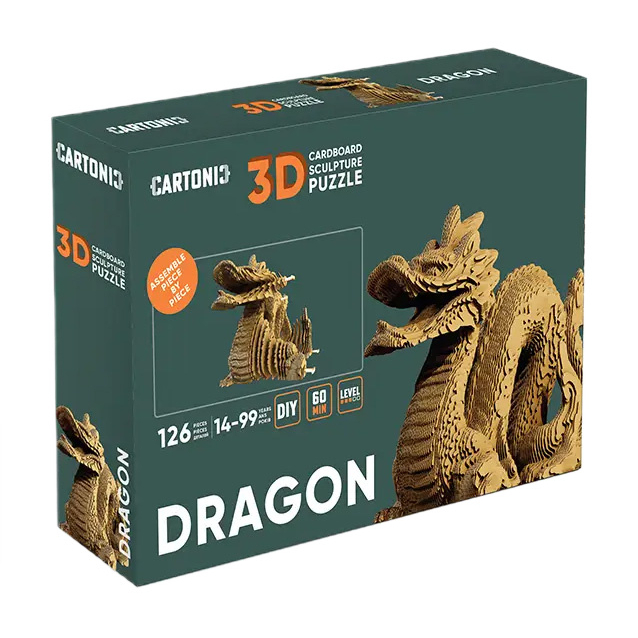 3D-пазлы - 3D пазл Cartonic Dragon (CARTDRA)#4