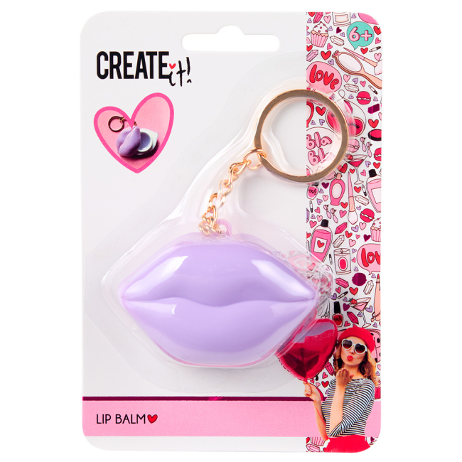 Косметика - Бальзам для губ Create It! Love Губы на брелке в ассортименте (84595)#2