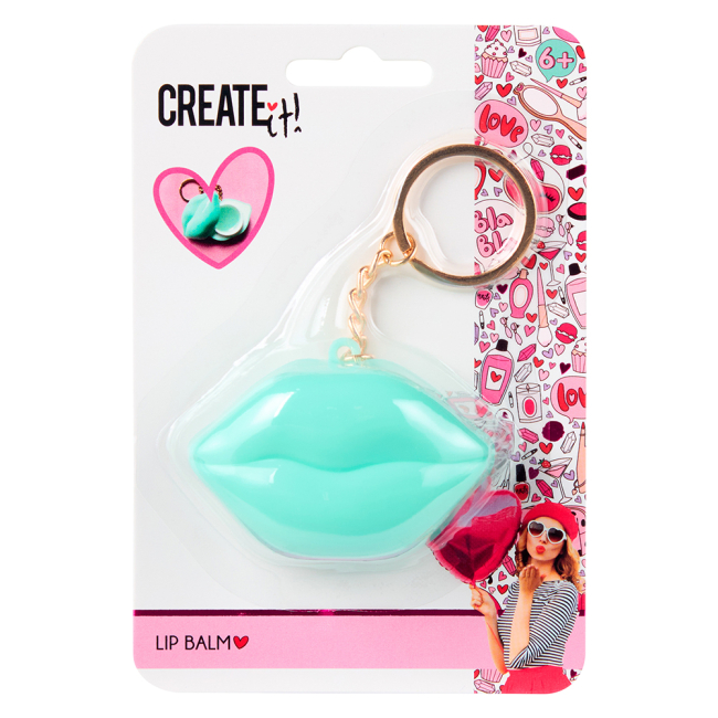 Косметика - Бальзам для губ Create It! Love Губы на брелке в ассортименте (84595)#4