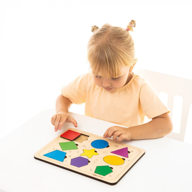 Развивающие игрушки - Пазл-сортер Good Play Фигурный мир (PS-4-001)#5