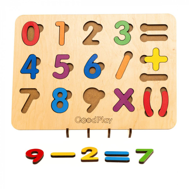 Развивающие игрушки - Пазл-сортер Good Play Математика (PS-6-003)#3