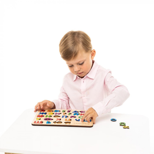 Развивающие игрушки - Пазл-сортер Good Play Алфавит радуга (PS-4-005)#5