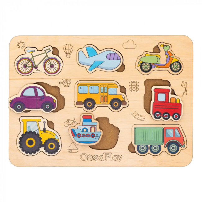 Розвивальні іграшки - Пазл-сортер Good Play Транспорт (PS-4-011)#2