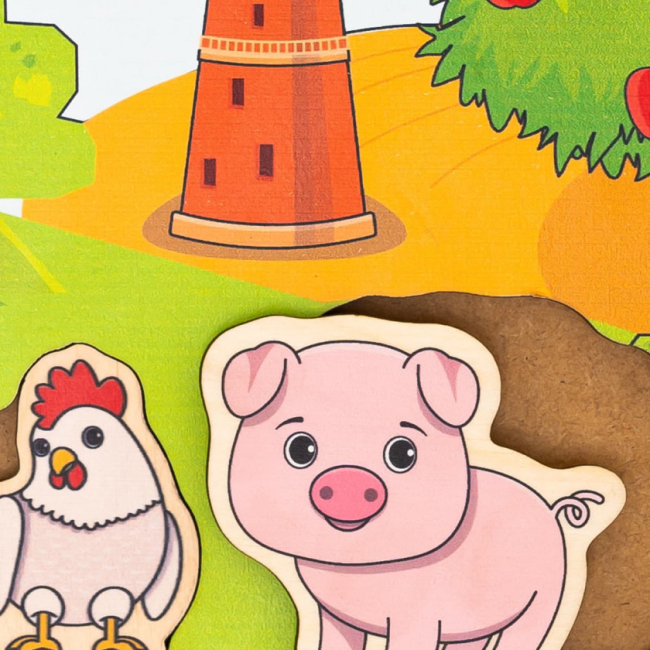 Развивающие игрушки - Пазл-сортер Good Play Фермерский мир (PS-4-012)#4