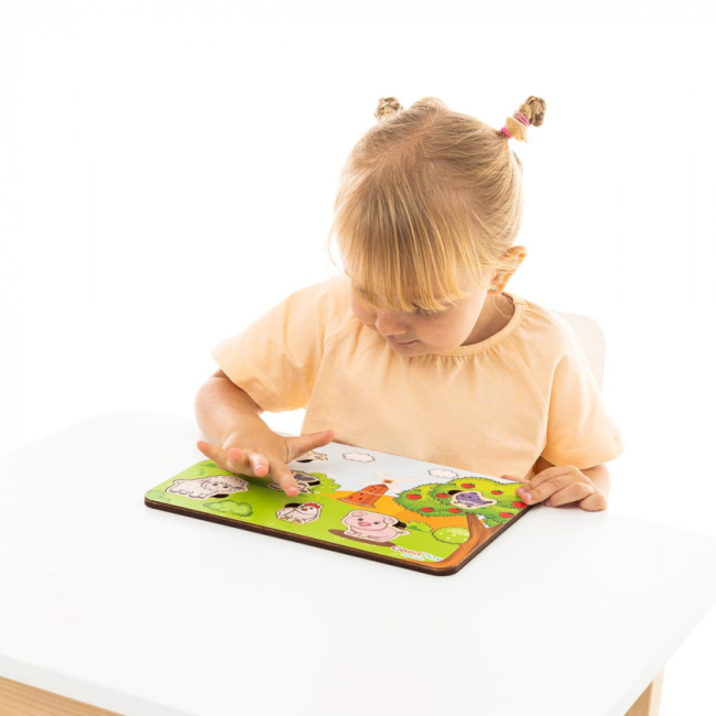 Развивающие игрушки - Пазл-сортер Good Play Фермерский мир (PS-4-012)#5