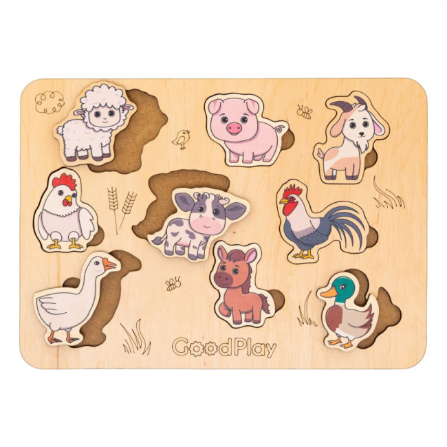 Розвивальні іграшки - Пазл-сортер Good Play Ферма (PS-4-013)#2