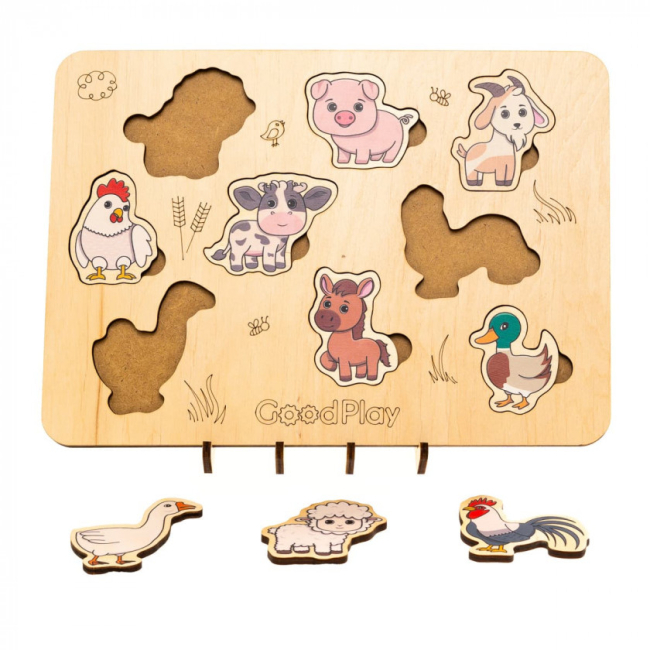 Розвивальні іграшки - Пазл-сортер Good Play Ферма (PS-4-013)#3