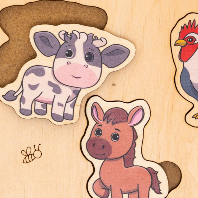 Розвивальні іграшки - Пазл-сортер Good Play Ферма (PS-4-013)#4