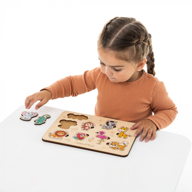 Развивающие игрушки - Пазл-сортер Good Play Сафари (PS-4-016)#4