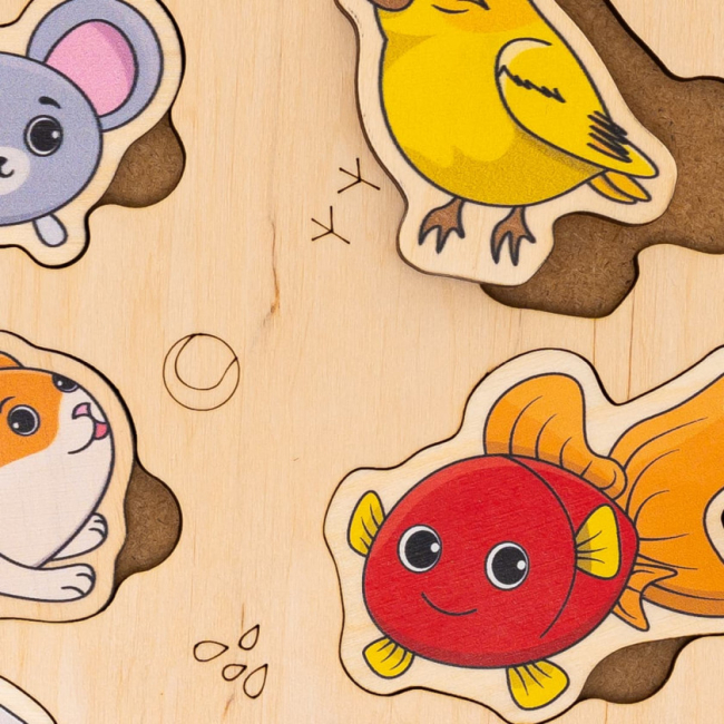 Развивающие игрушки - Пазл-сортер Good Play Домашние животные (PS-4-017)#3