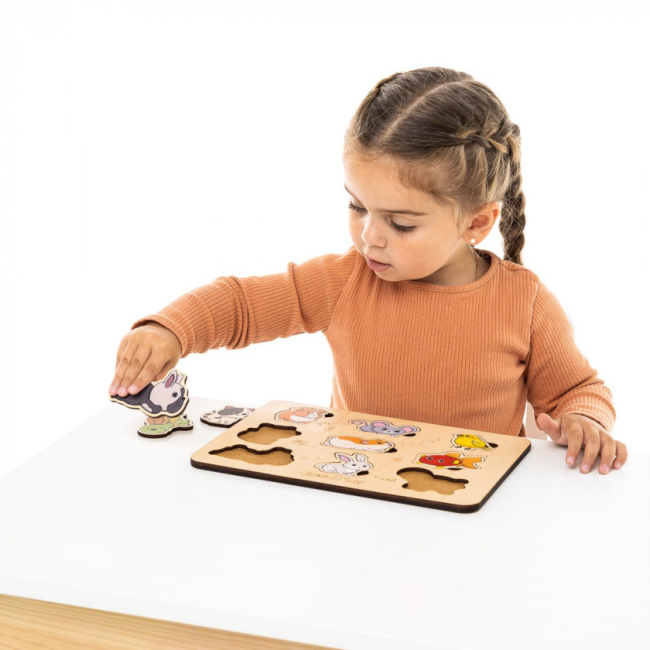 Развивающие игрушки - Пазл-сортер Good Play Домашние животные (PS-4-017)#4