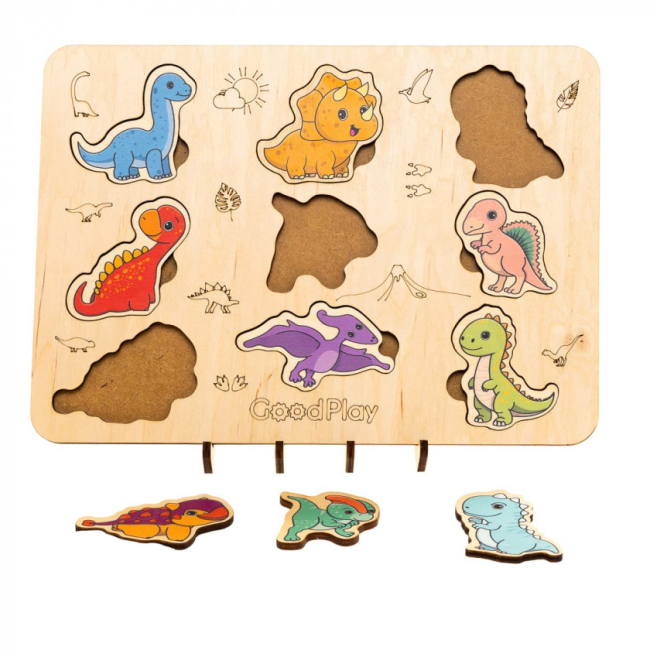 Розвивальні іграшки - Пазл-сортер Good Play ДиноСвіт (PS-4-019)#2