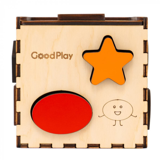 Развивающие игрушки - Кубик-сортер Good Play Веселая фигурка (CUB-4-001)#3