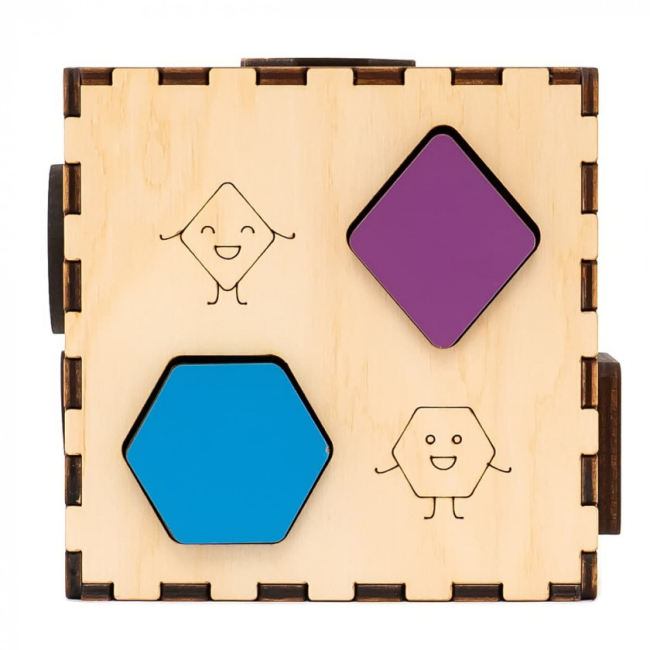 Развивающие игрушки - Кубик-сортер Good Play Веселая фигурка (CUB-4-001)#5