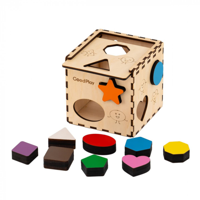 Развивающие игрушки - Кубик-сортер Good Play Веселая фигурка (CUB-4-001)#8
