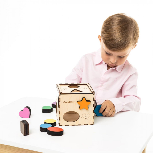 Развивающие игрушки - Кубик-сортер Good Play Веселая фигурка (CUB-4-001)#9