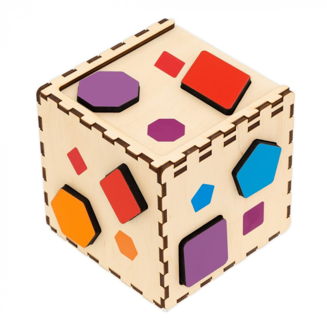 Розвивальні іграшки - Кубик-сортер Good Play Кольорова фігурка (CUB-4-002)#2