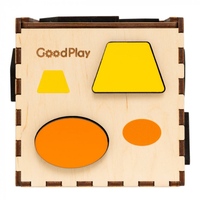 Розвивальні іграшки - Кубик-сортер Good Play Кольорова фігурка (CUB-4-002)#3