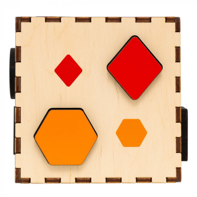 Розвивальні іграшки - Кубик-сортер Good Play Кольорова фігурка (CUB-4-002)#5