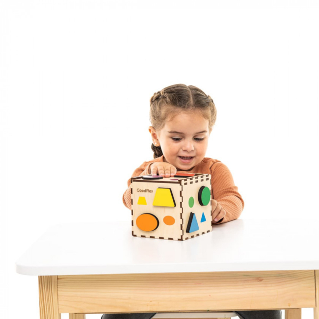 Розвивальні іграшки - Кубик-сортер Good Play Кольорова фігурка (CUB-4-002)#9