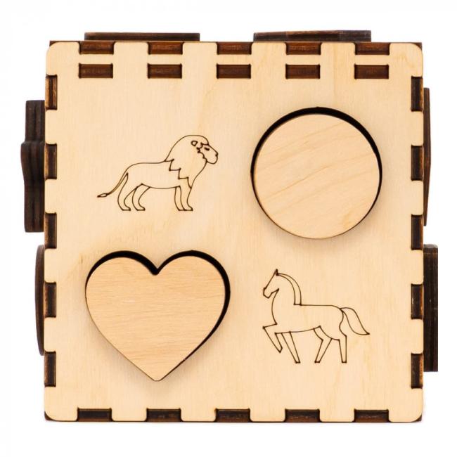 Розвивальні іграшки - Кубик-сортер Good Play Дерев’яний (CUB-4-003)#4