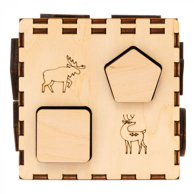 Розвивальні іграшки - Кубик-сортер Good Play Дерев’яний (CUB-4-003)#6