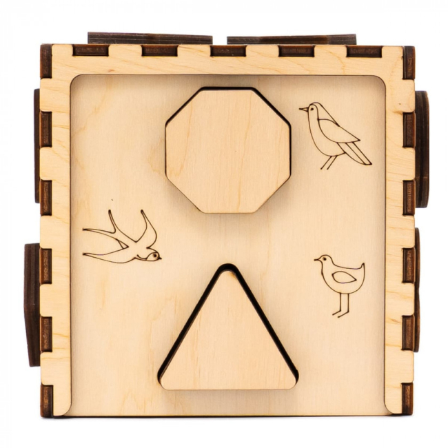 Розвивальні іграшки - Кубик-сортер Good Play Дерев’яний (CUB-4-003)#7