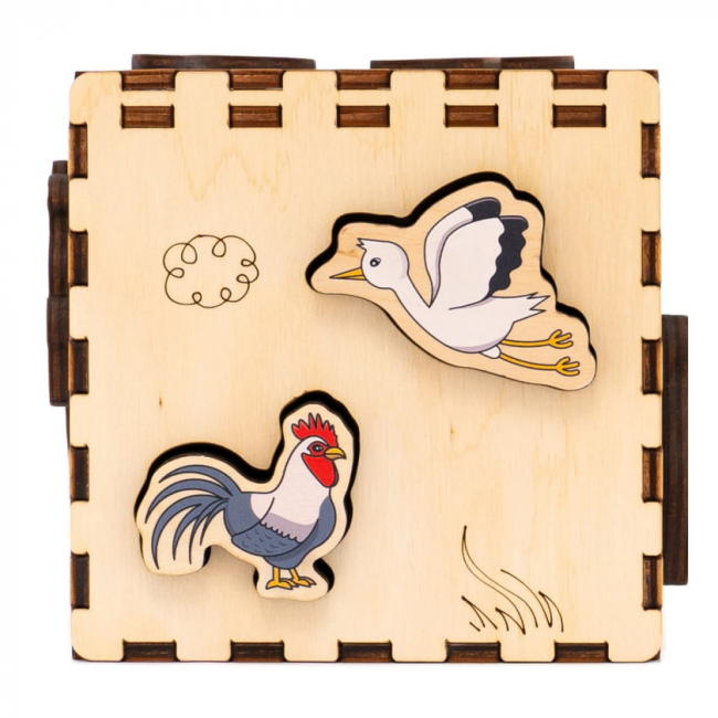 Развивающие игрушки - Кубик-сортер Good Play Фермерский мир (CUB-4-006)#4