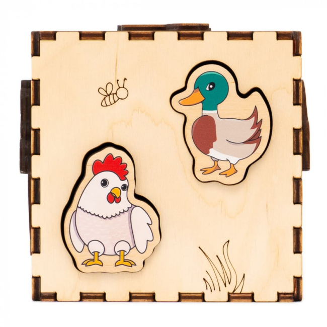 Развивающие игрушки - Кубик-сортер Good Play Фермерский мир (CUB-4-006)#5