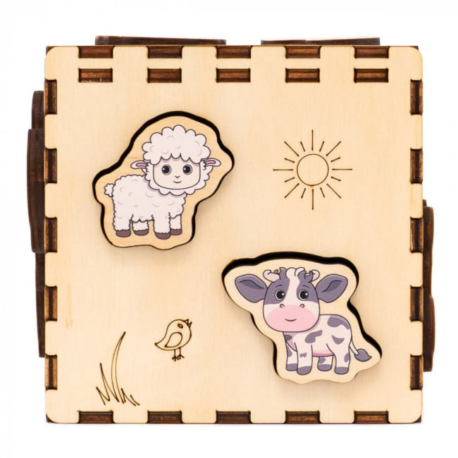 Развивающие игрушки - Кубик-сортер Good Play Фермерский мир (CUB-4-006)#6