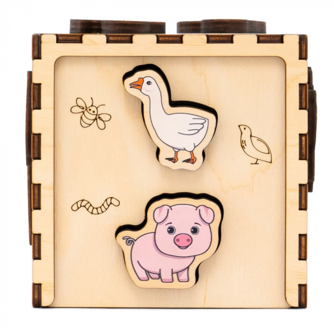 Развивающие игрушки - Кубик-сортер Good Play Фермерский мир (CUB-4-006)#7