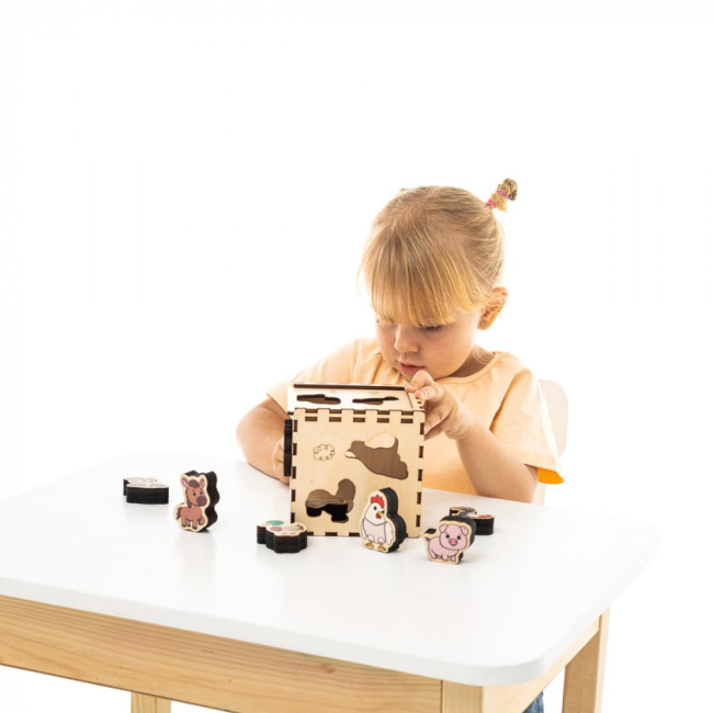 Развивающие игрушки - Кубик-сортер Good Play Фермерский мир (CUB-4-006)#9