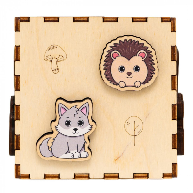 Развивающие игрушки - Кубик-сортер Good Play Лесные зверьки (CUB-4-008)#5