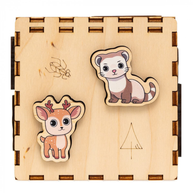 Развивающие игрушки - Кубик-сортер Good Play Лесные зверьки (CUB-4-008)#6